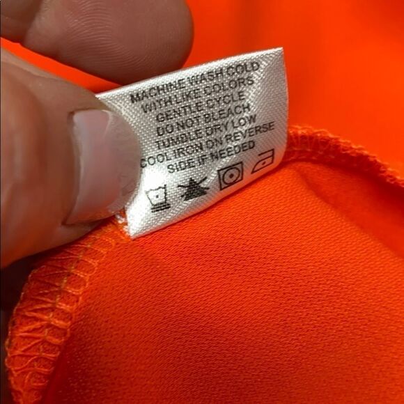 Love First Sight Orange S/S Off shoulder Dress L - Picture 9 of 9